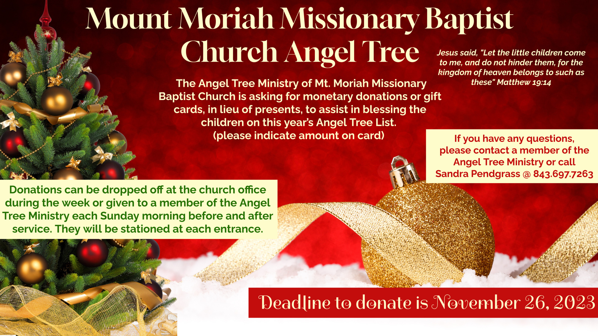 Angel Tree Mount Moriah